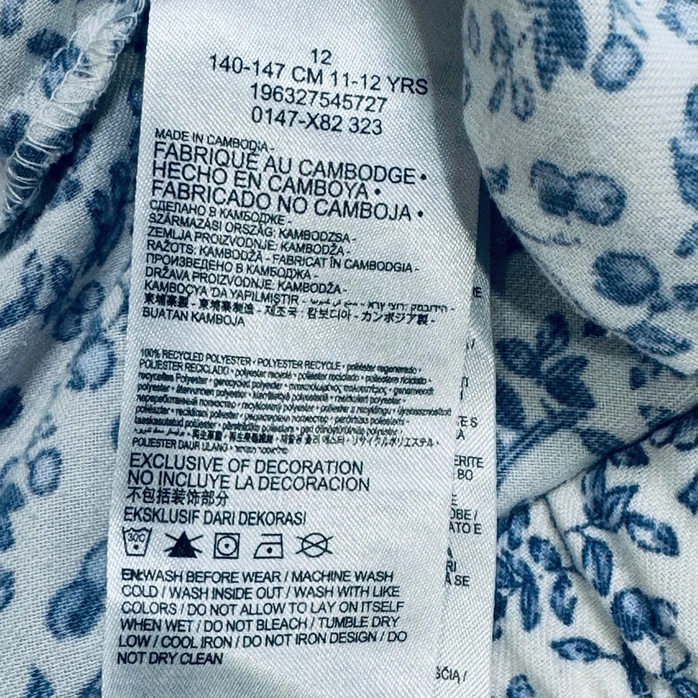 Ralph Lauren Blue Botanical Print Kids Shorts